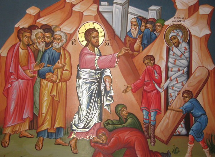 Лазарева субота — Воскресіння праведного Лазаря